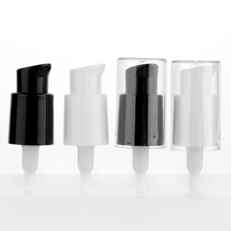 Wholesale 18/415 20/410 22/400 Black White Plastic Cream Dispenser Treatment Lotion Pump for Cosmetic Glass Bottle