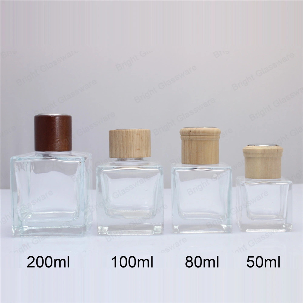 Wholesale Aroma Reed Spread Incense Square Glass Diffuser Bottle