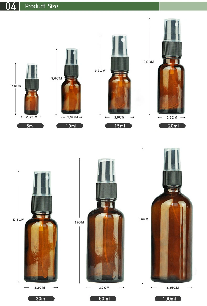 in Stock! 30ml Essential Oil Bottle Cosmetic Bottle Glass Essence Lotion Dropper