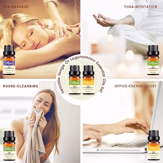 China Manufacture Hot Sale Low MOQ OEM/ODM Cosmetic Packaging Container Glass Perfume Bottle Massage Essential Oil Bottle with Plastic Lid Dropper Cap