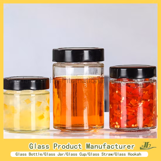 100ml/180ml/200ml/250ml/280ml/300ml/380ml Honey/Jam/Pickles/Coffee/Candle/Mason/Pudding/Yogurt/Tea/Jucie Kitchen Food Storage Glass Jar Manufacturer